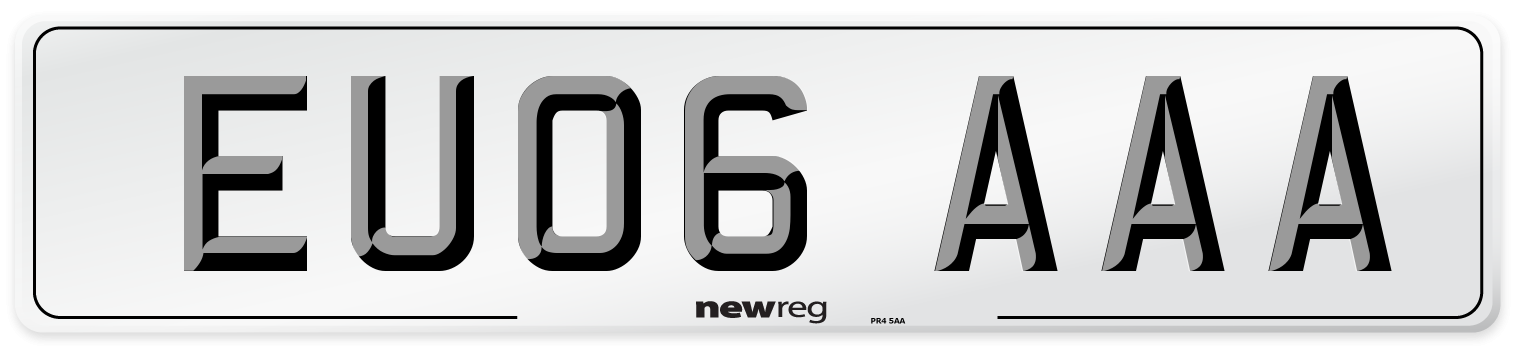 EU06 AAA Number Plate from New Reg